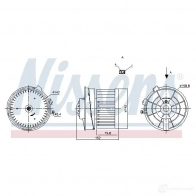 Моторчик вентилятора печки NISSENS 1223306 5707286438989 87721 V5 0L3N - Изображение 5