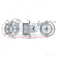 Моторчик вентилятора печки NISSENS 87118 5707286379022 2EBE N3X 1223097 - Изображение 6