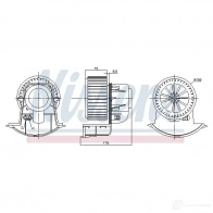 Моторчик вентилятора печки NISSENS K KX88U 1223209 87271 5707286412125 - Изображение 11