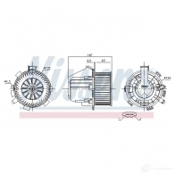 Моторчик вентилятора печки NISSENS ECVL S 1437665529 87281 - Изображение 6
