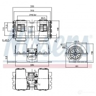 Моторчик вентилятора печки NISSENS 5707286392410 1223163 1J95F XV 87194 - Изображение 5