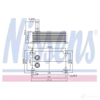 Масляный радиатор двигателя NISSENS 5707286365988 3TU GHM 90698 Ford Transit 6 (FD) Автобус 2.4 TDE (FC. FB. FA) 125 л.с. 2001 – 2006