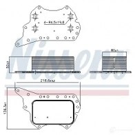 Масляный радиатор двигателя NISSENS Renault Koleos 2 (CMF, CD) 2016 – 2020 5707286411845 90920 CPB AVQ
