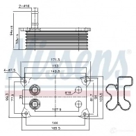 Масляный радиатор двигателя NISSENS 2U DZV7 5707286361362 1224211 90683 - Изображение 6