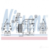Масляный радиатор двигателя NISSENS WEQTV D5 90513 Mercedes E-Class (S124) 1 Универсал 2.8 E 280 T (1288) 193 л.с. 1993 – 1996 5707286248526