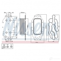 Масляный радиатор двигателя NISSENS 91121 5707286461086 B 1JHJ6L Citroen C5 3 (RD, RW, PF3) 2008 – 2017
