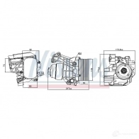 Масляный радиатор двигателя NISSENS 5E 2HV 91312 Skoda Kamiq 1 Кроссовер 1.6 TDI 115 л.с. 2019 – наст. время
