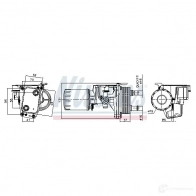 Масляный радиатор двигателя NISSENS 91337 Citroen Grand C4 SpaceTourer 1 (3A, EMP2) 2018 – 2020 T2IX2 O