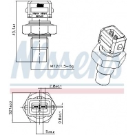 Датчик температуры охлаждающей жидкости NISSENS 1440213521 207023 3GZC M