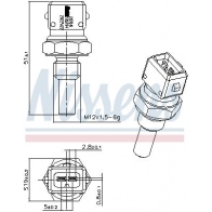 Датчик температуры охлаждающей жидкости NISSENS 207041 YX LBG 1440213529