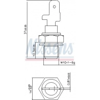 Датчик температуры охлаждающей жидкости NISSENS 1440213539 207058 5A 3W19