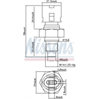 Датчик температуры охлаждающей жидкости NISSENS C48NDW T Renault Megane (BA) 1 Хэтчбек 1.4 Eco (BA0T) 71 л.с. 1996 – 1999 207075