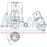 Датчик давления кондиционера NISSENS 1440213484 2I0 KMM 301029
