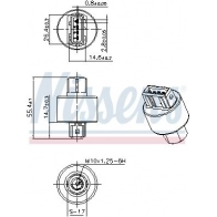 Датчик давления кондиционера NISSENS 1440213502 301103 0IYAC EZ