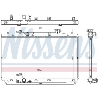 Радиатор охлаждения двигателя NISSENS 606294 6J 73R 1440213781
