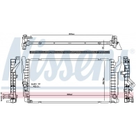 Радиатор охлаждения двигателя NISSENS XBLL2 2Q 606385 Mini Cooper (F55) 3 Хэтчбек 5д 1.5 One First 75 л.с. 2017 – 2025