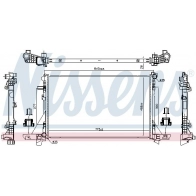 Радиатор охлаждения двигателя NISSENS 606411 92B EW Renault Master 3 (FV, JV, EV) 2010 – 2020