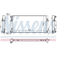 Радиатор охлаждения двигателя NISSENS EB MAY 606809 Audi A1 (8XA, F) 1 Спортбек 1.6 Tdi 115 л.с. 2014 – 2018