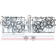 Вентилятор радиатора NISSENS 850002 1440213862 D 52ZF