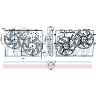 Вентилятор радиатора NISSENS LBE UA3Q 1440213863 850003