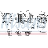 Компрессор кондиционера NISSENS Peugeot Boxer 3 (290) Фургон 2.0 BlueHDi 163 л.с. 2015 – 2025 DI FH8VK 890780