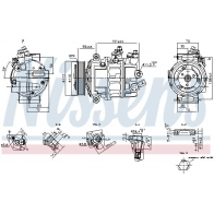 Компрессор кондиционера NISSENS B6M 2GP 1440213647 890893