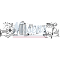 Масляный радиатор двигателя NISSENS Volkswagen Transporter (T6) 6 Фургон 2.0 TDI 90 л.с. 2019 – наст. время 91244 1 63FRW
