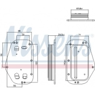 Масляный радиатор двигателя NISSENS Chevrolet Orlando 1 (J309) Минивэн 1.8 141 л.с. 2011 – 2024 91360 R H8ZCF0