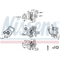 Турбина NISSENS GXDL H Ford Focus 2 Универсал 1.8 TDCi 115 л.с. 2004 – 2012 5707286397729 93119