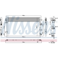 Радиатор кондиционера NISSENS 6S7 7S1 1440218594 940855