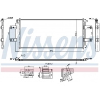 Радиатор кондиционера NISSENS 941254 ULL Y57 1440218625