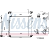 Радиатор кондиционера NISSENS P5 RL6HM 941295 Land Rover Defender 2 (L663) Внедорожник 2.0 D200 SD4 4x4 200 л.с. 2019 – 2024