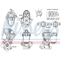 Клапан EGR NISSENS K1HH JN 98151 Peugeot