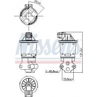 Клапан EGR NISSENS CKHE M 1440218705 98354 - Изображение 7