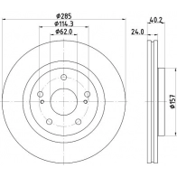 Тормозной диск NISSHINBO ND9033K Suzuki Swift X879 I