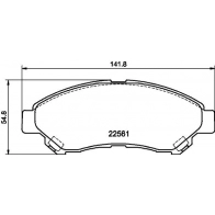Тормозные колодки дисковые, комплект NISSHINBO 3 RVW9V 1439898029 NP1191SC