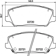 Тормозные колодки дисковые, комплект NISSHINBO NP6172 EDZK2 2U Kia Cadenza (YG) 2 Седан 3.3 GDi 290 л.с. 2016 – 2024