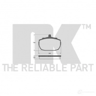Тормозной суппорт NK 212641 RQ5 GFZW 1214203509 5703858919986 - Изображение 2