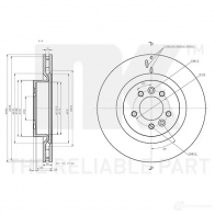 Тормозной диск NK H411H XH 314051 1438032455