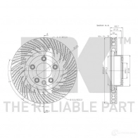 Тормозной диск NK RX1 CB 1234489 2047152 5703858754532 - Изображение 3