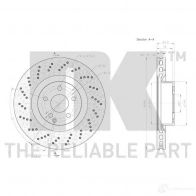 Тормозной диск NK SCH3W 0Q 5703858754129 3133108 1241813 - Изображение 3