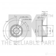 Тормозной диск NK HR5HP V 202305 5703858146399 1233370 - Изображение 2