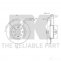 Тормозной диск NK 1241518 LE 4HU 312351 5703858749194 - Изображение 3