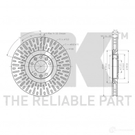 Тормозной диск NK 313751 1VA IO 5703858765927 1242107 - Изображение 3