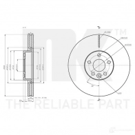 Тормозной диск NK 1 2DLX 1438032462 314869 - Изображение 3