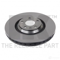 Тормозной диск NK T1ZS WL 5703858761264 Audi TT (8J9) 2 Кабриолет 2.0 Tts Quattro 272 л.с. 2008 – 2014 2047162