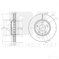 Тормозной диск NK RB6O AT 1438032478 313287 - Изображение 3