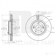 Тормозной диск NK 445 5Y9W 313458 1438032490 - Изображение 3