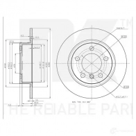 Тормозной диск NK 3115121 GTI PUHM 1438032540 - Изображение 3