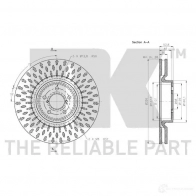 Тормозной диск NK BMF JIK4 204417 5703858742591 1234253 - Изображение 3
